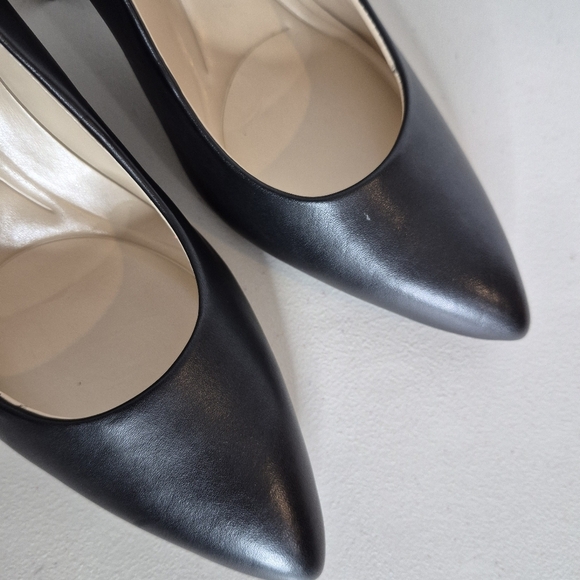 Nine West Astoria 9x9 NWOB Black Block Heel Pump Classic High Heels - Size 6 1/2 - Picture 10 of 13